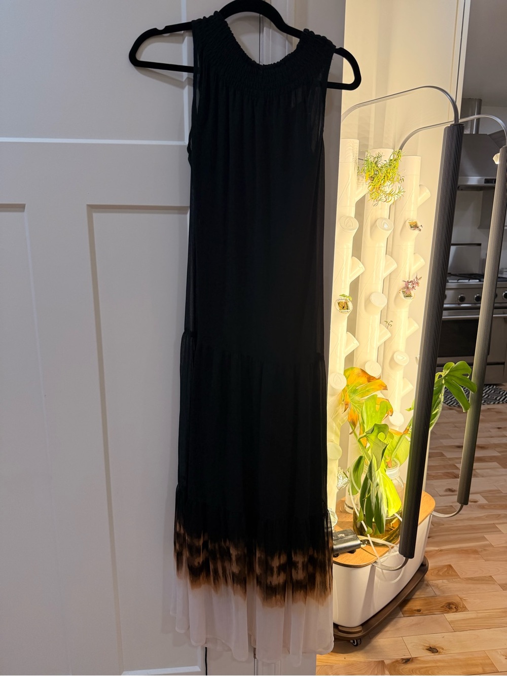 Simply Vera Women's Black to Brown Ombre Maxi Skirt